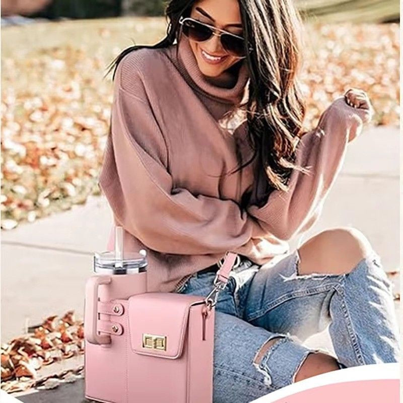 Bolsa Feminina Porta Copos Estilo Maleta Bruges