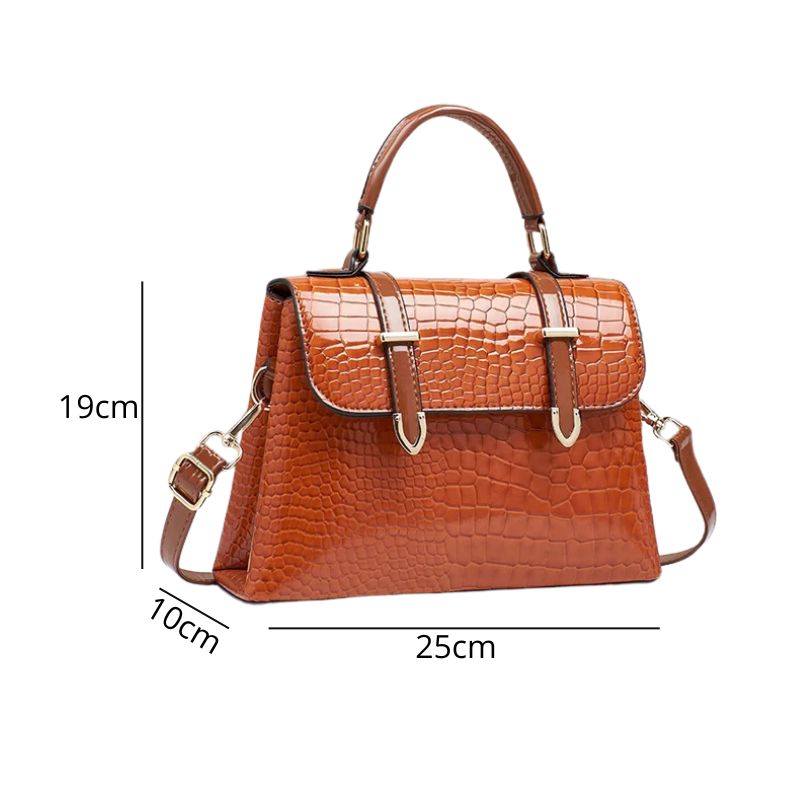 Bolsa Feminina Tiracolo Crocodilo Helena