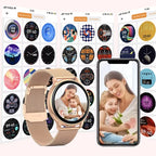 Relógio Feminino Smart Watch Bluetooth, Frequência Cardíaca, rastreador para Android e IOS Sarela Y22