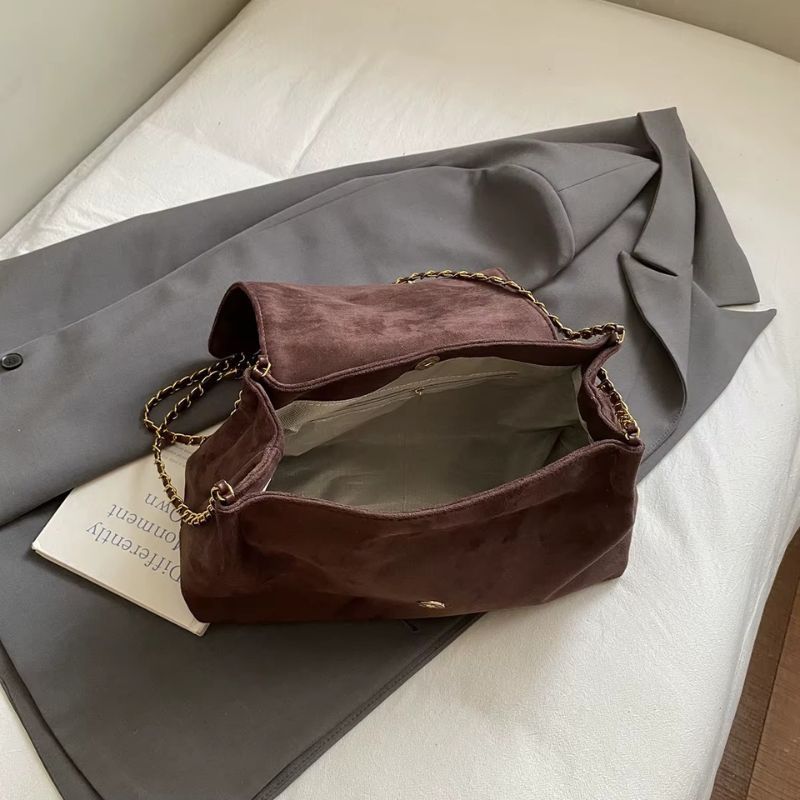 Bolsa Feminina Tiracolo em Suede Sintético Estilo Camurça Maya