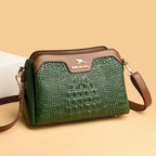 Bolsa Feminina Tiracolo Crocodilo Serife