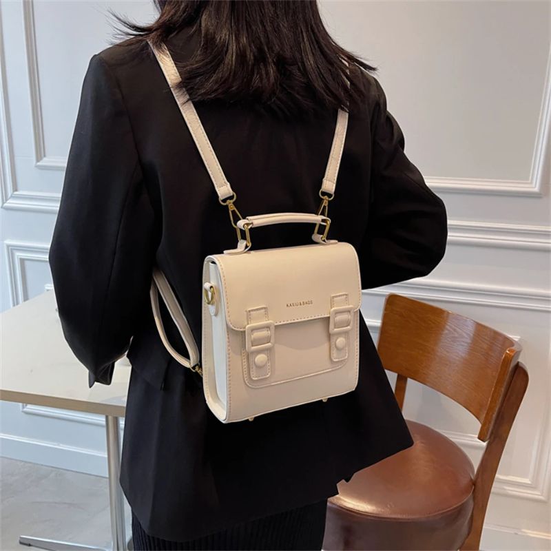 Mochila e Bolsa de Ombro Versátil Feminina Pequena Viena