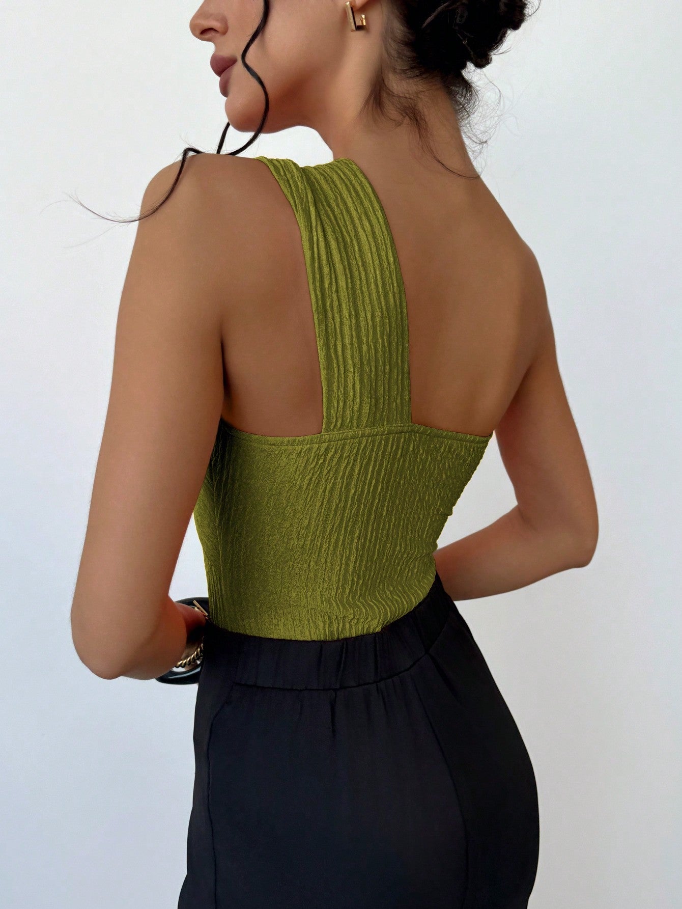 Body Ombro Único Elegante