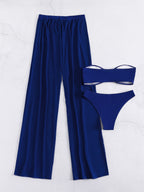 Conjunto Biquíni 3 Peças Elegante Choe