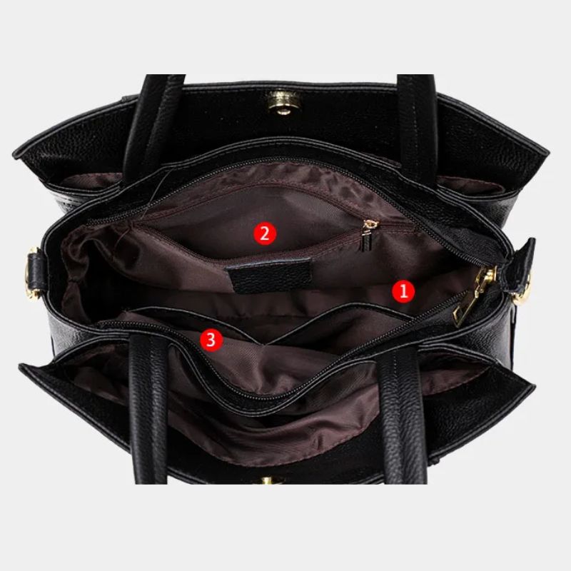Bolsa Tiracolo Couro Legítimo Sarela Lyon