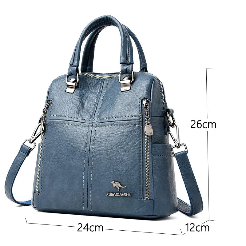 Mochila e Bolsa de Ombro Versátil Feminina Vanessa