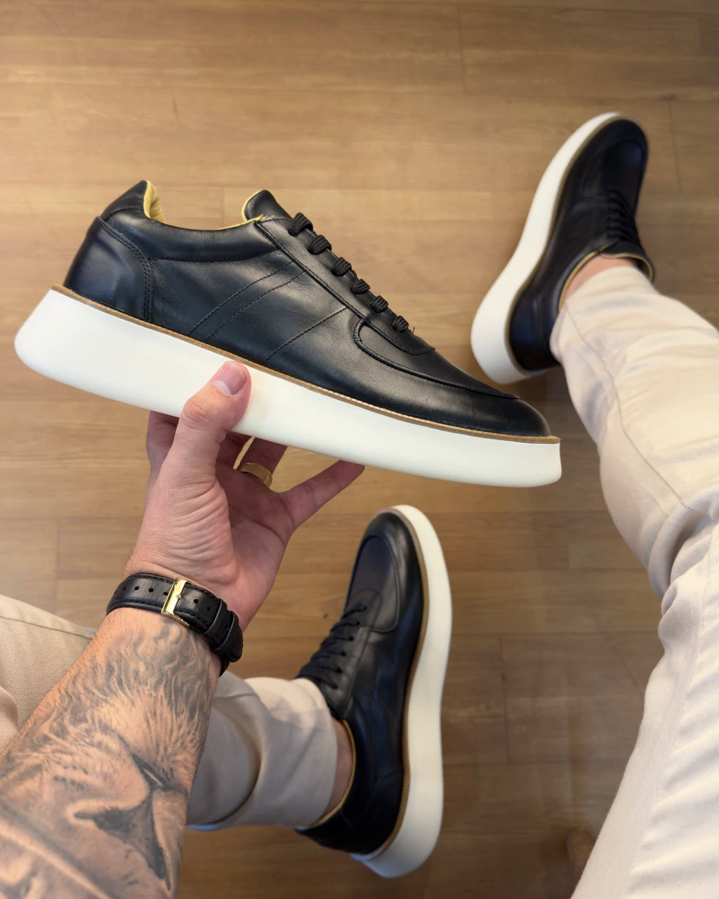 Tênis Iate em Couro Ricardo Almeida