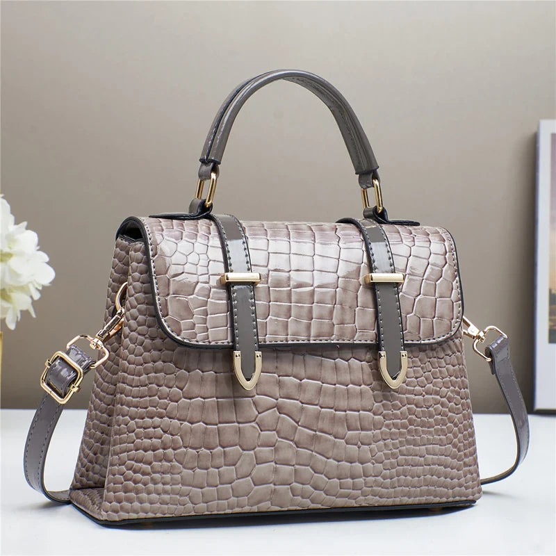 Bolsa Feminina Tiracolo Crocodilo Helena