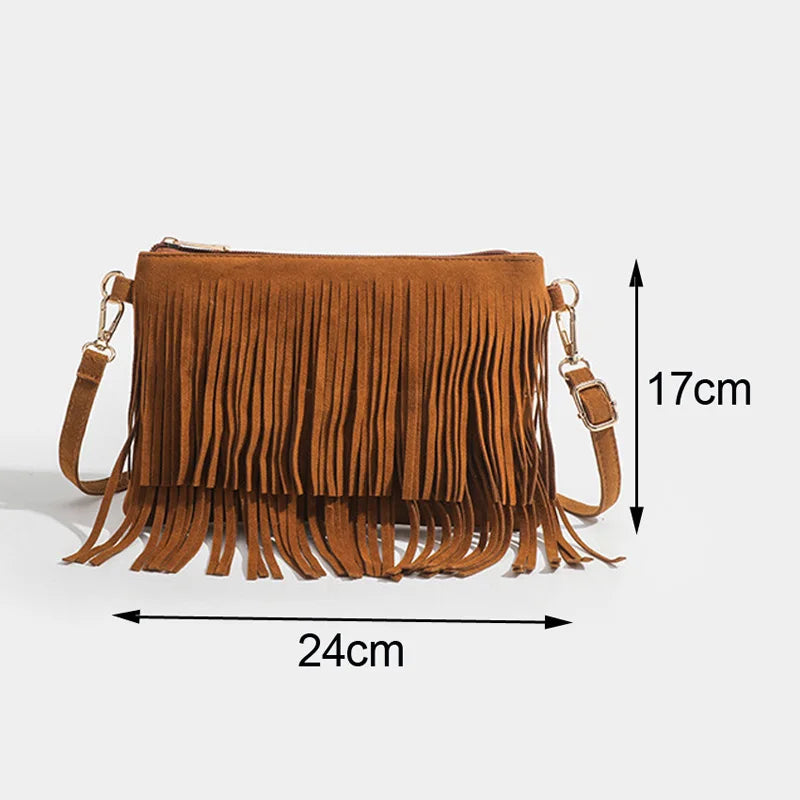Bolsa Feminina Tiracolo Camurça Beatrice