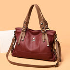 Bolsa Feminina Grande Couro Legítimo Estilo Tote Sarah