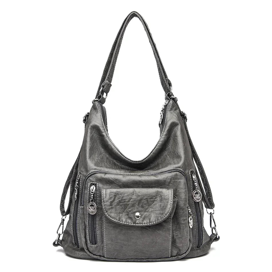 Mochila e Bolsa de Ombro Versátil Feminina Michelle