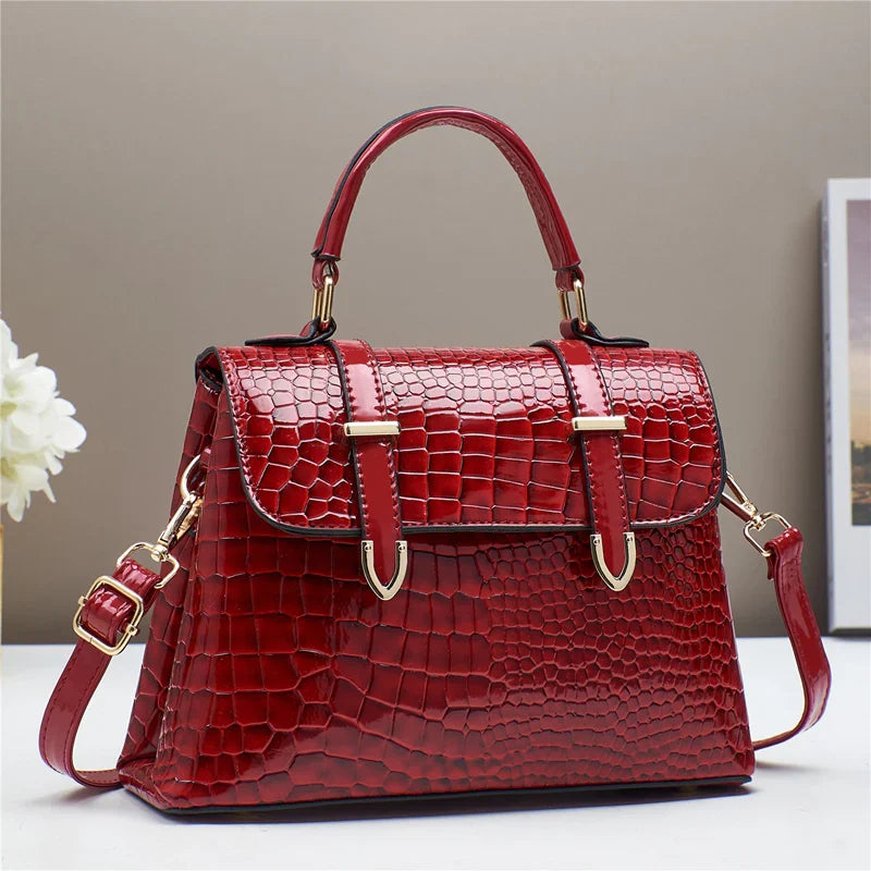 Bolsa Feminina Tiracolo Crocodilo Helena