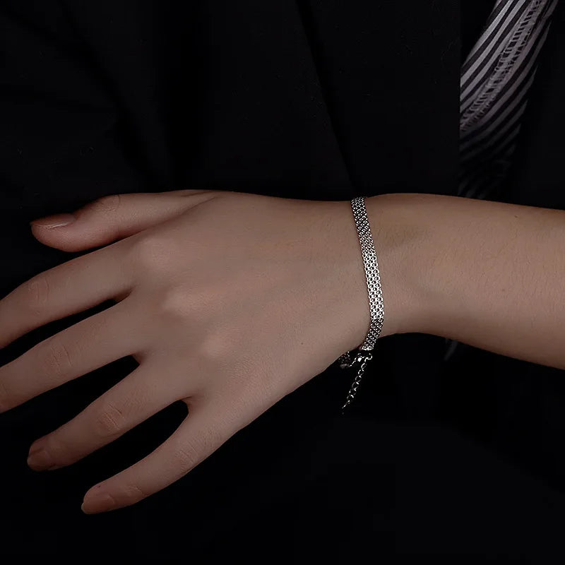 Pulseira Prata Esterlina 925 Clássica Ajustável