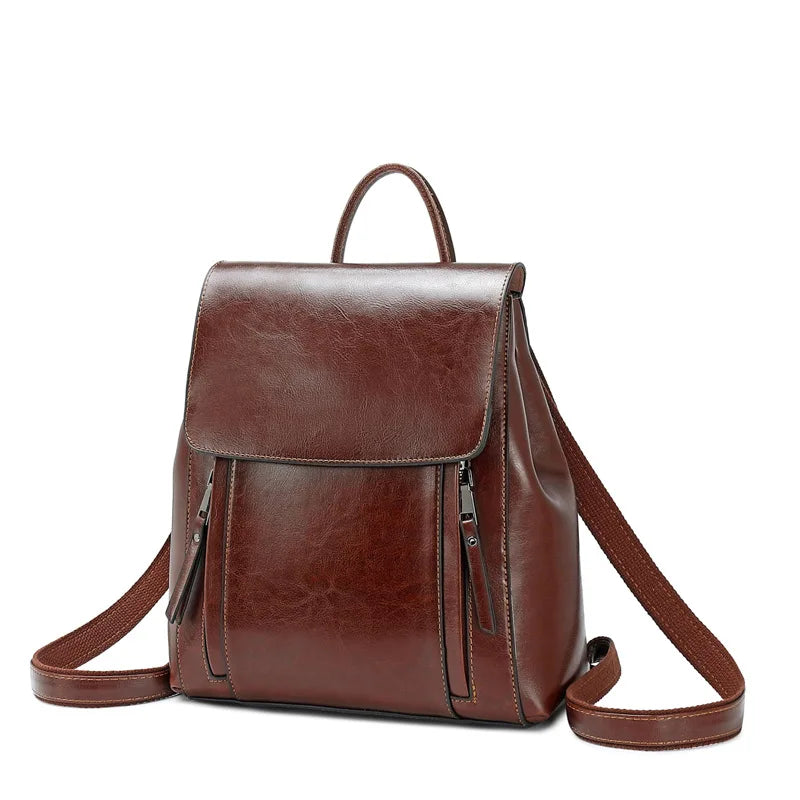 Mochila de Couro Legítimo Feminina Sardenha