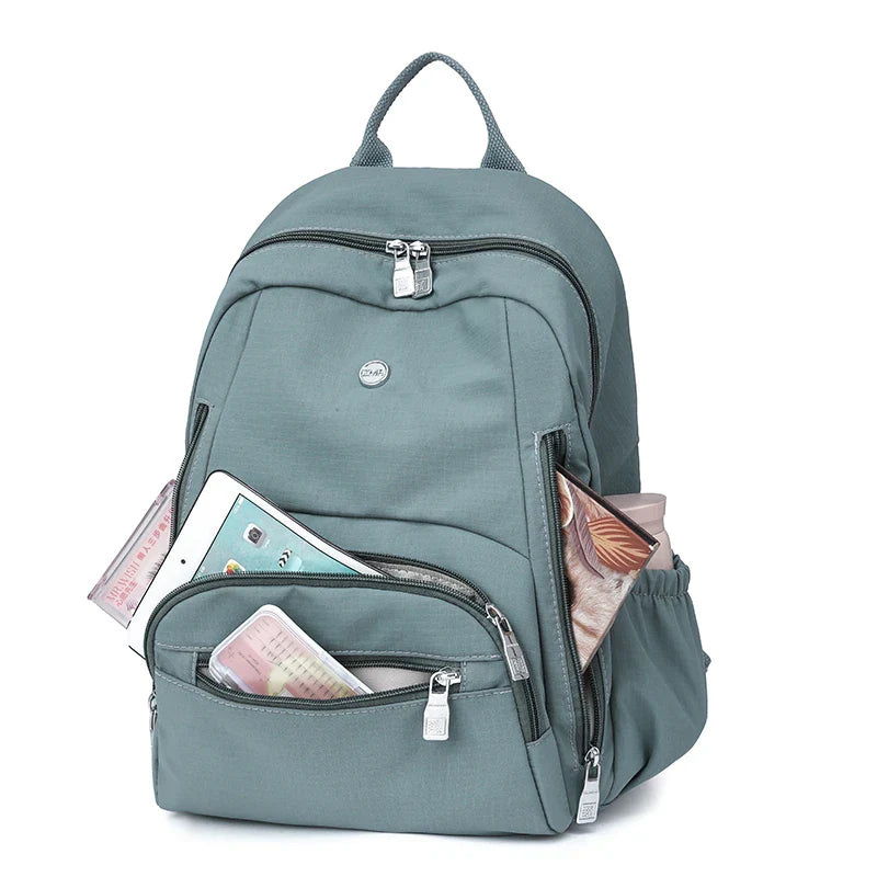 Mochila Feminina de Nylon Flora