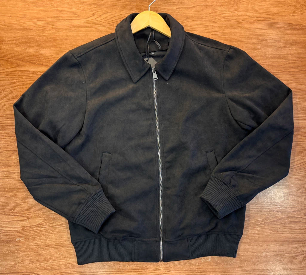 JAQUETA EM SUEDE (Padrão Zara) ZIPER