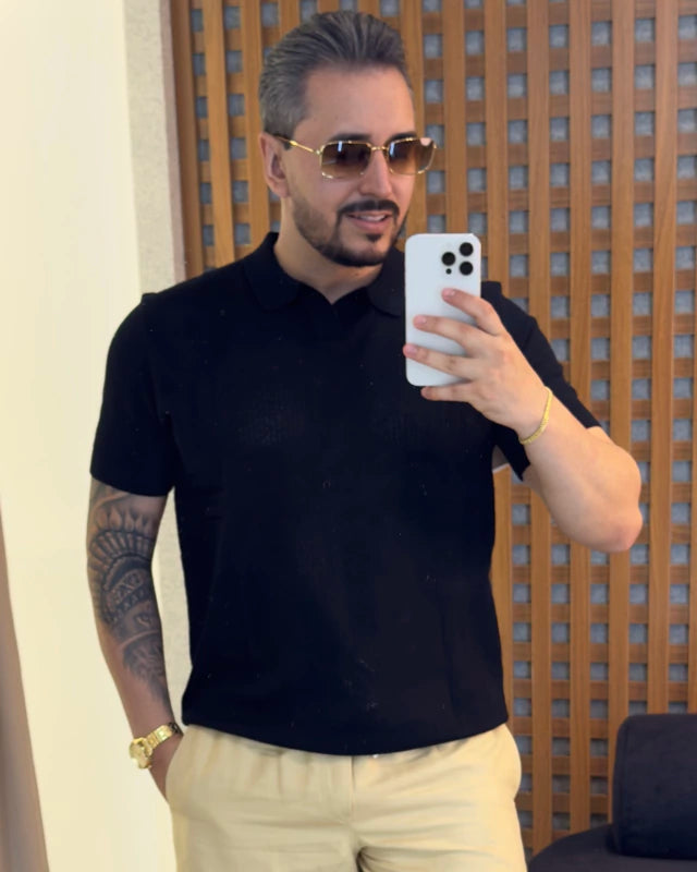 CAMISA POLO EM TRICÔ OLD MONEY