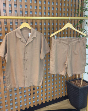 Camisa + Bermuda em Linho (Padrão Zara)