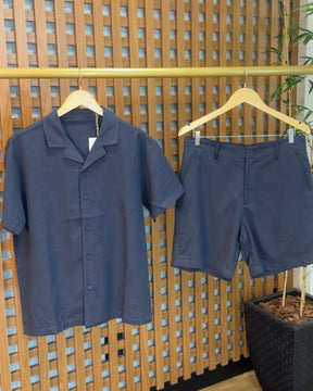 Camisa + Bermuda em Linho (Padrão Zara)