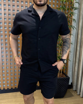 Camisa + Bermuda em Linho (Padrão Zara)